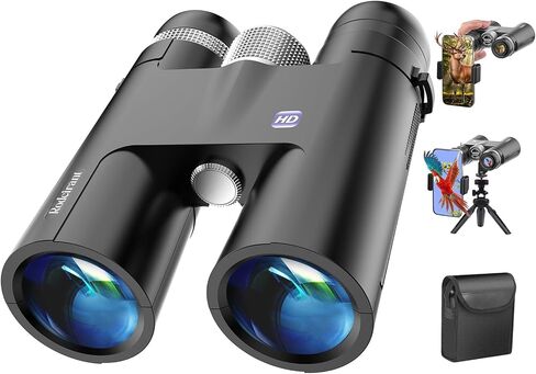 18x50 Professional Large View Binoculars for Adults with Upgraded Phone Adapter, Tripod and Tripod Adapter - Waterproof Binocular with BaK4 prisms for Bird Watching,Hiking,Outdoor Adventures in Saudi Arabia
