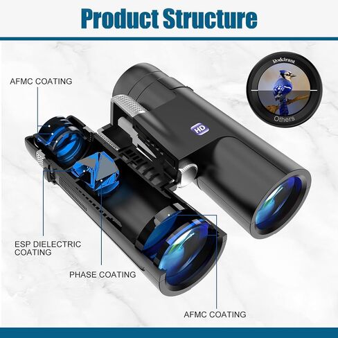 18x50 Professional Large View Binoculars for Adults with Upgraded Phone Adapter, Tripod and Tripod Adapter - Waterproof Binocular with BaK4 prisms for Bird Watching,Hiking,Outdoor Adventures in Saudi Arabia