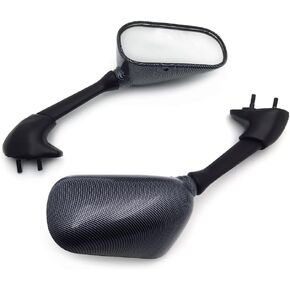 HTTMT MT077- Motorcycle Black OEM Aftermarket Racing Mirrors Fit Compatible with 2000-2001 YZF-RZ1 /1998-2002 Yzf-R6 YZF-R1 /2003-2005 YZF-R6/ 2006-2009 YZF-R6S
