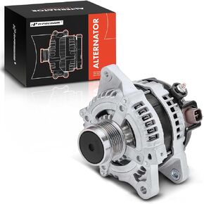 A-Premium Alternator Compatible with Toyota Corolla 2011-2013 1.8L, Matrix 2011-2013 1.8L, 12V 100A/110A 6-Groove Clutch Pulley Clockwise, Replace# 400-52414R, AND0597, VND0597