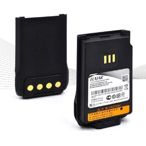 elxjar (2-Pack) 7.4V 1500mAh BL1502 (Thickness 14mm) Li-ion Replacement Battery for Hytera HYT BL2010 BL1504 UL913 PD562 PD502 PD682G Two-Way Radio