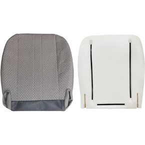 Priprilod 1x Driver or Passenger Side Bottom Seat Cover & Foam Cushion Compatible with Chevy Express Compatible with GMC Savana Work Van 1500 2500 3500 2003-2014