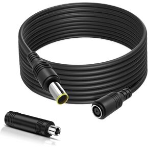 20Ft 14AWG Extension Cable,DC8mm Extension Cable with DC7909 to DC8020 Adapter connectors, fit for Most Below 200W Solar Panel and Jackery Explorer 1000/500/300/240/1500/2000 Portable Power Station
