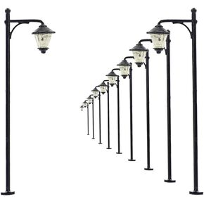 LYM11 10 pcs Model Railway Led Lamppost Lamps Street Lgihts N Scale 5cm 1.97inch 3V New