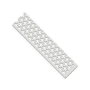 1 Piece 5D Diamond-Paint Ruler Stainless Steel DIY Drawing Tool with 250 Blank Grids Plum Mesh Ruler for Diamond-Paint Square Full Drill or Partial Drill (125 mm Ruler)