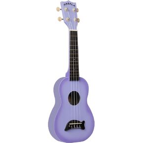 Kala Brand Music Co. Makala Dolphin, 4-String Ukulele, Right, Purple Burst, Soprano (MK-SD/PLBURST)