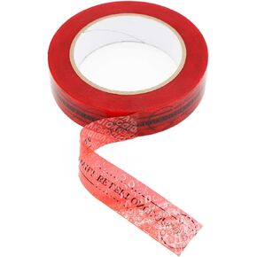 Tamper Evident Security Tape Resistant Safety Stickers Labels Seals Prevent Opened Void Tape Legend ¡°Marks Will Be Left Once Opened¡± (1 in x 55yds Traces Left on The Tape)