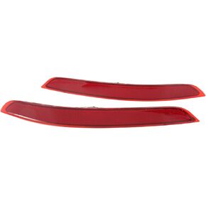 Rear Bumper Reflector, 2PCs Rear Tail Bumper Reflector Assembly Decorative Replacement for X5 F15 2014 2015 2016 2017 2018 63147290091 63147290092