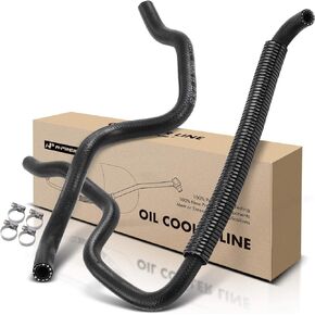A-Premium Automatic Transmission Oil Cooler Line Hose Assembly Compatible with Dodge Grand Caravan Chrysler Town & Country Plymouth Voyager