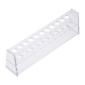uxcell Acrylic Test Tube Holder Lab Stand Rack 12 Wells for 10ml Centrifuge Tubes Clear