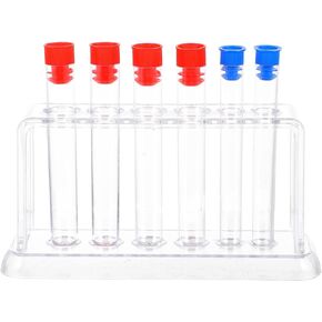 TEHAUX 1 Set Laboratory Tube Holder Test Tube Rack Kit Plastic Tube Stand Test Tubes