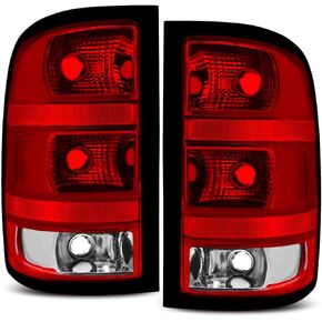 telpo Tail light Assembly Fit For 2007-2013 07 08 09 10 11 12 13 2007 2008 2009 2010 2011 2012 2013 Gmc Sierra 1500 2500HD 3500HD Taillight (Driver Side-Left)