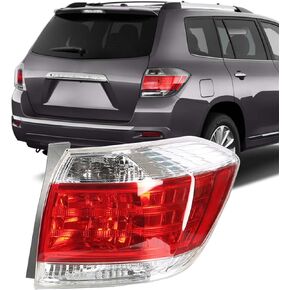 labwork Passenger Side Tail Light Replacement for 2011-2013 Toyota Highlander Rear Taillamp Brake Lamp Assembly RH Right Side 815500E070 TO2801185