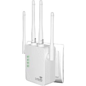 1200Mbps WiFi Extender WiFi Booster Signal Amplifier up to 9882 sq.ft and Support 64 Devices WiFi Amplifier WiFi Range Extender Wireless Internet Repeater for Home with Ethernet Port & AP Mode