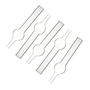 Hemoton 5pcs Chemical Experiment Equipment Candy Tubes Containers Chemistry Drying Tube Glass Laboratory Drying Tube Single Ball Drying Tubes Glass Drying Tubes Filling Glass Tube