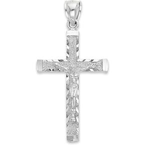 قلادة صليب من الفضة الإسترلينية عيار 925 من جولدن فاير - قطعة يسوع مجوهرات مسيحية له in Kuwait