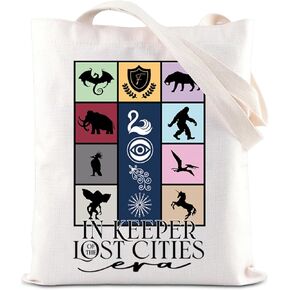 ENSIANTH KOTLC Inspired Gift Foxfire Academy Tote Bag Keeper of The Lost Bookish Handbag Black Swan Gift KOTLC Bookish Gift