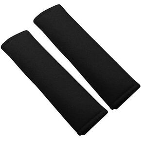 ZYTC 2pcs Car Safety Seat Belt Shoulder Pads Protector Cover Cushion Harness for Adults Youth Kids (Black)