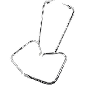 Saddlebag Saddle Bag Guard Bracket Fit For Harley Touring Electra Glide Street Glide Road Glide Road King 1997-2008 2014-2024 (1997-2008, All Chrome)