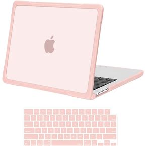 MOSISO Compatible with MacBook Air 13 inch Case 2024 2023 2022 M3 A3113 M2 A2681, Soft TPU Bumper Anti-Cracking&Anti-Fingerprint Plastic Hard Shell&Keyboard Cover for MacBook Air 13.6 inch Case, Black