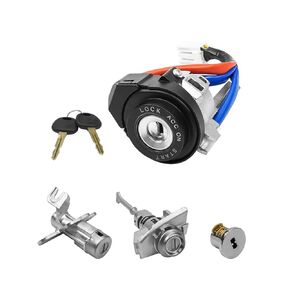 Car Full Lock Cylinder Set Fit for Hyundai Sonata 2015-2019, Inner Car Ignition Switch Door Lock Trunk Lock Glove Box Lock Kit Replace 81900-C1B00 81970-C1A00