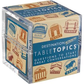 TableTopics Destination Anywhere - 135 Conversation Cards About Travel & Vacations, Bond Over Similar Experiences & Dream Up Ideas for New Journeys