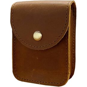 Genuine Leather Playing Card Case, Single Deck Playing Card Box，Leather Pouch Multipurpose with Belt Clip for Carrying Cards Small Tools Storage