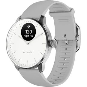 Withings ScanWatch Light - Hybrid Smart Watch, Heart Rate Monitoring, Fitness Tracker, Cycle Tracker, Sleep Monitoring