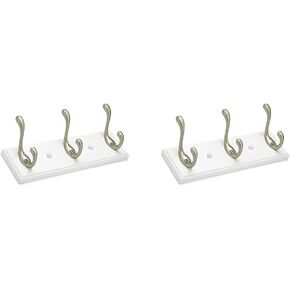 رف خطاف متعدد الاستخدامات من Richelieu Hardware T36709184 مقاس 10 بوصات (255 مم)، نيكل غير لامع وأبيض
