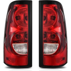 AUTOSAVER88 LED Tail Light Assembly Compatible with 03 04 05 06 2003-2006 Chevy Silverado 1500/1500HD/2500/2500HD, 2004-2006 Silverado 3500, 2007 Silverado Classic Rear Light - Pair
