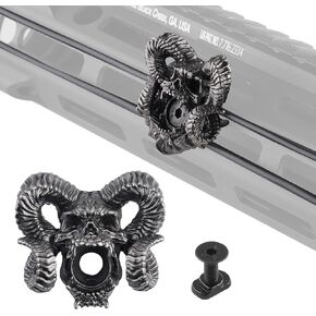 ZBULAR Devil-Horn-G2 Pressure Switch Cable Guides Decorations That Make Your AR Look Cool Compatible with M-LOK System, Flashlight Laser Wire Management Clips Cable Clips are Used to Route and Secure