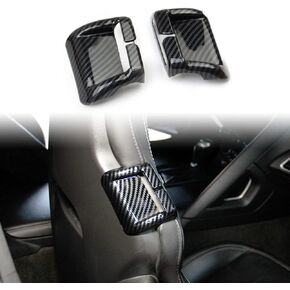 Carbon Fiber Look Cover Trims Accessories Seat Belts Brackets molding for 2014 2015 2016 2017 2018 Chevrolet Corvette C7