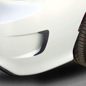 Crosselec Carbon Fiber Rear Bumper Side Fin Air Vent Outlet Flap For Dodge Charger 2015-2021