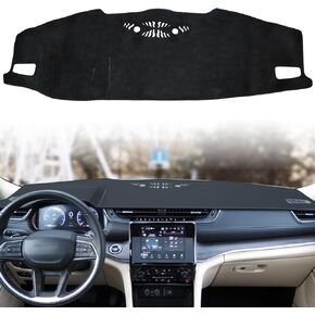 auovo Dash Mat Center Console Cover Protector Sunshield Cover Compatible with Grand Cherokee L 2021 2022 2023 2024 Dashboard Mat Dash Cover Dash Pad (for Left Hand Driver ONLY)