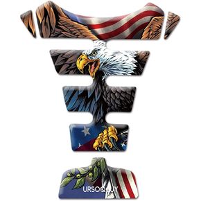 Motorcycle Gas Tank Protectors Pad TV Play Movie 3D sticker Compatible with Harley Honda Ducati Yamaha Kawasaki Suzuki KTM Tank Pad