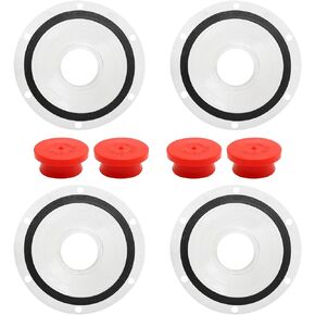 359-5995 Hub Cap Window Kit for Stemco GMC Volvo Spicer-Dana Strick TimpteTrailmobile semi Truck and Trailer, 4 Pack