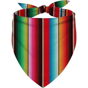 Cinco de Mayo Dog Bandana Mexican Fiesta Triangle Dog Scarf Adjustable Accessories for Small Medium Dogs Cats Pets