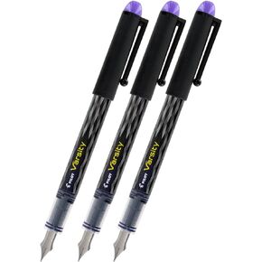 Varsity Disposable Fountain Stick India Pen, Medium [Set of 3]