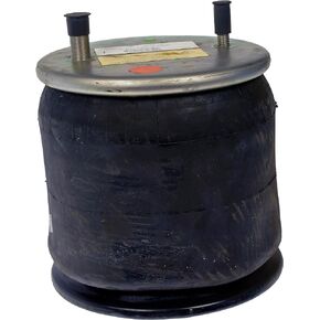 Dayton Parts 452-9448L Air Spring, Rolling Lobe, Steel Piston, 16.73" Static Height, 9" Top Plate Diameter, 10.24" Piston Diameter, Two Stud Top Plate, Four Hole Piston
