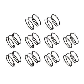uxcell Compression Spring - 1.2mm Wire Dia , 20mm OD , 15mm Free Length Spring Steel Extension Spring,Black,10Pcs