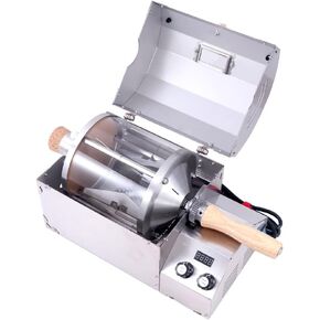 fatamorgana Electric Home Coffee Roaster Roasting Machine Nuts Barista Home 450g Electric Coffee Bean Roaster Machine Grain Dry 110V