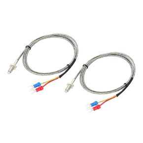 MECCANIXITY 2pcs Thermocouple Temperature Sensor M6 Screw Temperature Probes J Type 5ft 0 to 750°C(32 to 1382°F)