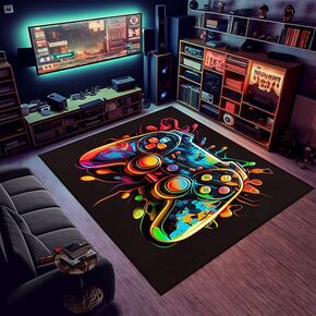 Game Player Carpet - Perfect for Game Room, E-Sports Room, Boy's Game Bedroom, and Living Room - 60x40 inches