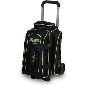 Storm 2 Ball Rolling Thunder Checkered Bowling Bag - Black/Lime