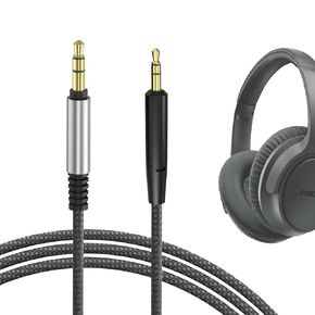Geekria Audio Cable Compatible with Bose SoundTrue Around-Ear II, SoundTrue AE2, SoundTrue, Soundlink On-Ear, SoundLink II Cable, 2.5mm Braided Nylon Replacement Stereo Cord (4 ft / 1.2 m)