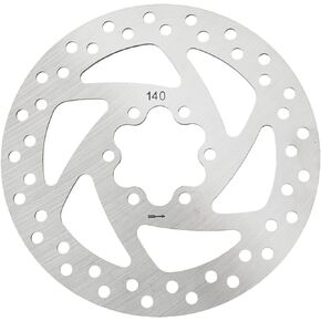 Electric Scooter Brake Disk, 140mm Stainless Steel 6 Hole Brake Disc with 6 Screws for Electric Scooter Brake Accessories