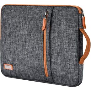 LONMEN 14 inch Laptop Sleeve Case Water-Resistant Handle Bag for Most 14" Computer/Surface Book/Lenovo Flex 4/Yoga 530/Thinkpad L480 E485/HP Pavilion X360/Dell New Latitude 5490 7490 2018