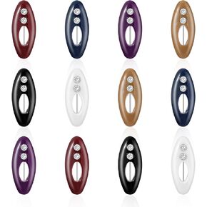 Tyqour 12Pcs Hijab Pins Clips for Women Colorful Scarf Safety Pins Plastic Cover Hijab Pin for Women Muslim Girls