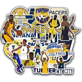 30 PCS American Basketball Stickers for Water Bottle, Laptop, Bicycle, Computer, Motorcycle, Travel Case, Car Decal Decoration Sticker 2-2.5 inches
