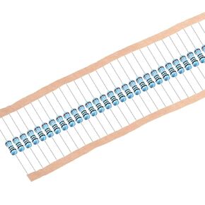 uxcell 50Pcs 0.1 Ohm Resistor, 1/2W 1% Tolerance Metal Film Resistors, Lead, 5 Bands for DIY Electronic Projects and Experiments